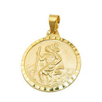 Vedhæng, Christophorus 16mm, 9K GULD