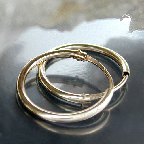 Ring 10mm trådbøjlespænde Spænde Blank 9K GULD
