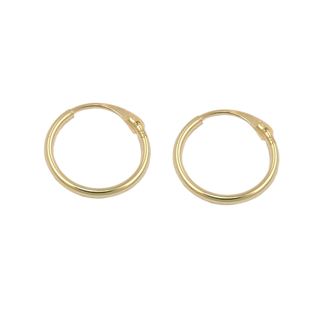 Ring 10mm trådbøjlespænde Spænde Blank 9K GULD