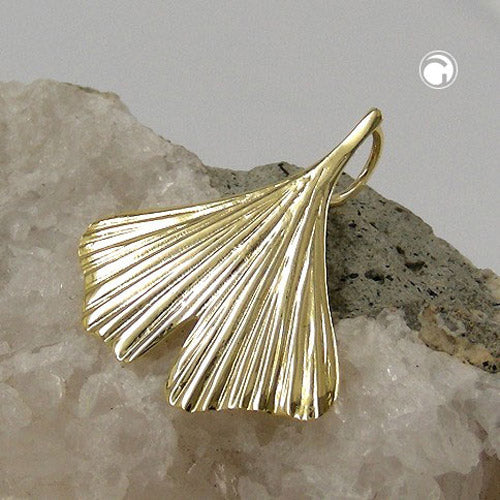 Vedhæng 20mm Ginkgo Leaf Blanky 9K GOLD