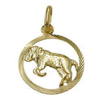 Vedhæng 15mm Zodiac Aries 9Kt GULD