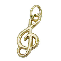 Vedhæng 16x7mm nøgle blank 14K GULD
