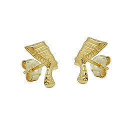 Ørestikker 10x6mm Nefertiti ShiK 9K GULD