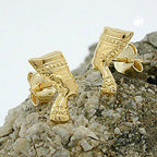 Ørestikker 10x6mm Nefertiti ShiK 9K GULD