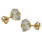 Ørestikker 8mm Cubic Zirconia 9Kt GULD
