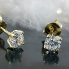 Ørestikker 4mm Cubic Zirconia 9Kt GULD