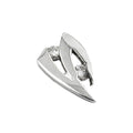 Vedhæng 10x6mm med Zirconias 9K hvidguld