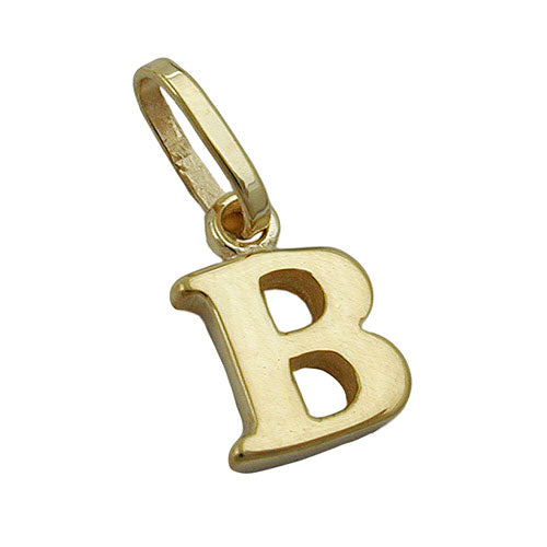 Vedhæng 8x6mm Bogstav B Blank 9K GULD
