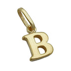 Vedhæng 8x6mm Bogstav B Blank 9K GULD