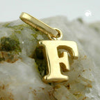Vedhæng 8x5,5mm Bogstav Blank 9K GULD