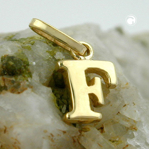 Vedhæng 8x5,5mm Bogstav Blank 9K GULD