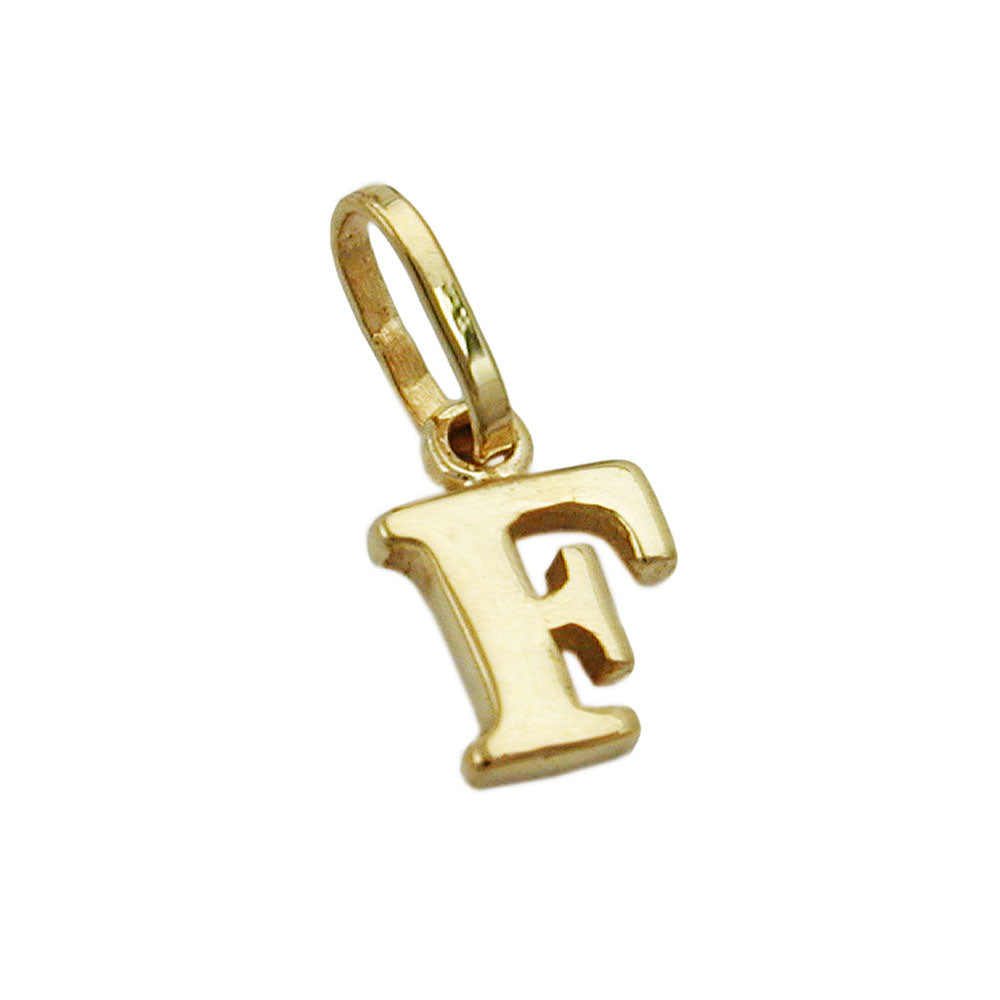Vedhæng 8x5,5mm Bogstav Blank 9K GULD
