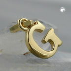 Vedhæng 8x6mm bogstav G Blank 9K GULD