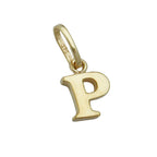 Vedhæng 8x6mm bogstav blank 9K GULD