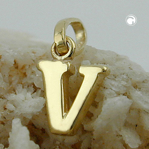 Pendel 8x6mm Letter V Blank 9K GULD