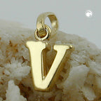 Pendel 8x6mm Letter V Blank 9K GULD