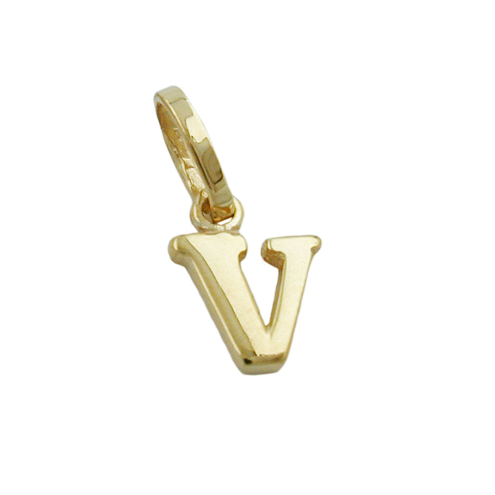 Pendel 8x6mm Letter V Blank 9K GULD