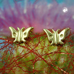 Ørestikker 5x7mm Butterfly Shiny 9K GULD