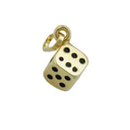 Vedhæng 5x5mm Bright 9K GOLD Cubes