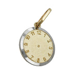 Vedhæng 12,4 mm Taufuhr bicolor rhodiumbelagt 9K GULD