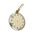Vedhæng 12,4 mm Taufuhr bicolor rhodiumbelagt 9K GULD