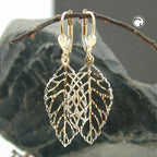 Leverback 45x16mm Sheet Openwork 9K GOLD