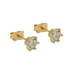 Ørestik 5mm Cubic Zirconia 9Kt GULD