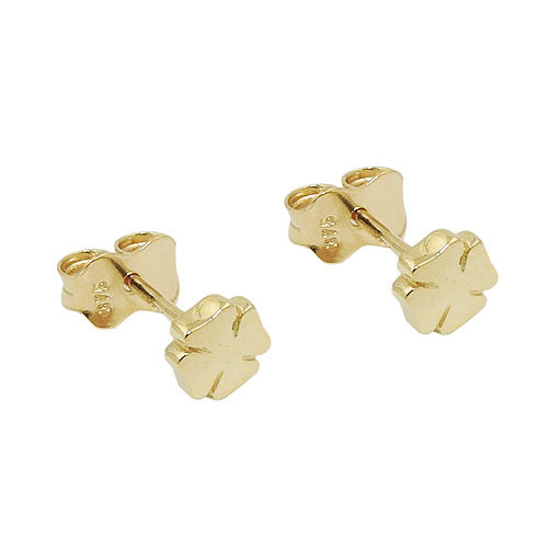 Ørestikker 5mm Shamrock Shiny 9K GULD