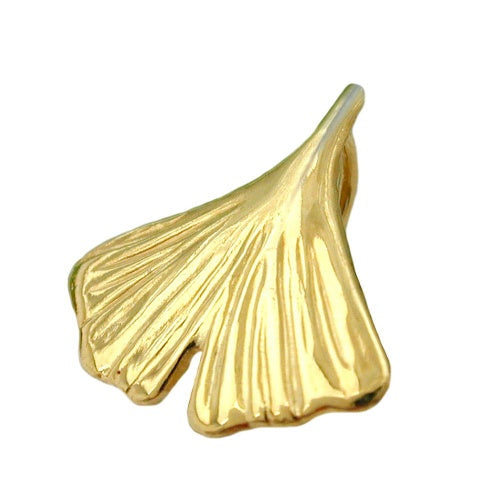 Vedhæng 12mm Ginkgo Leaf Blank 9K GULD