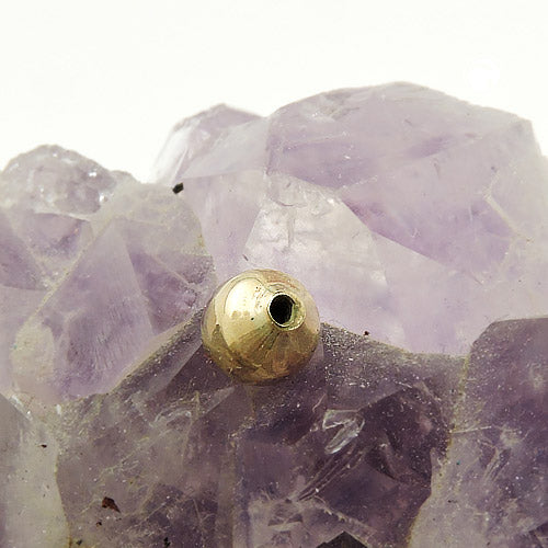 Piercing Ball 5mm reservedel skinnende 9K GOLD