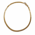 Armbånd 2,4 mm fladt rustning blank 14K GULD 18,5 cm