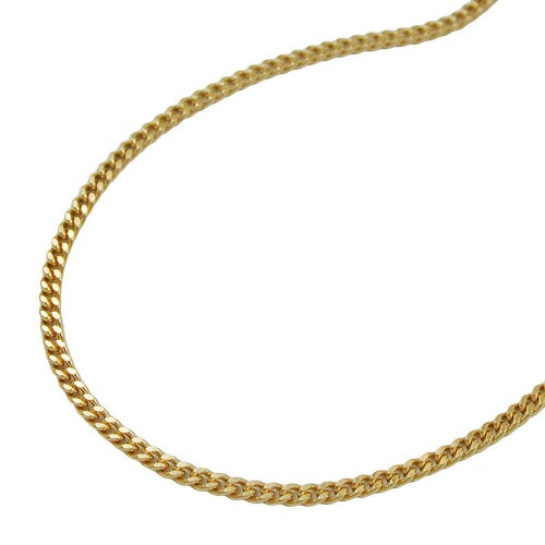 Kæde 1,3 mm Curb Chain 9Kt GOLD