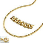 Kæde 1,3 mm Curb Chain 9Kt GOLD