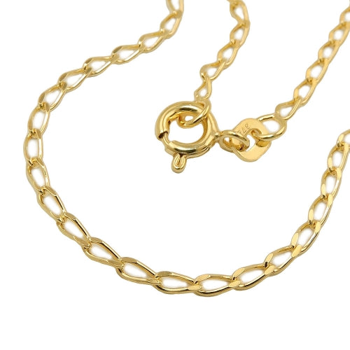 Armbånd 2 mm bredt rustning skinnende 9K GULD
