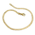 Armbånd 2,6 mm bredt rustning 14 karat guld 19 cm