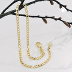 Armbånd 2mm bredt rustning flad 14K GULD