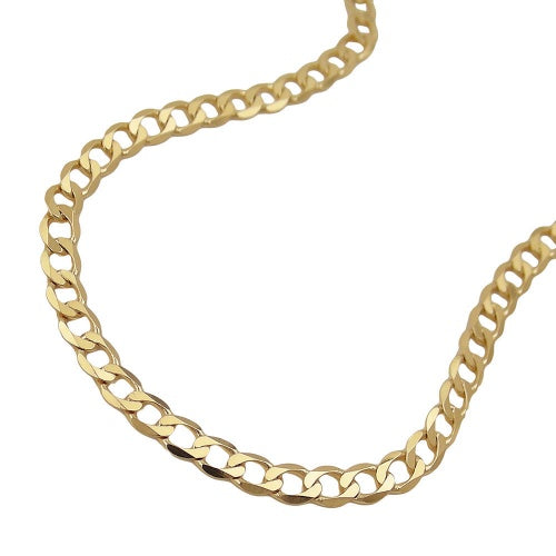 Armbånd 3,3 mm bredt rustning 14 karat guld 19 cm