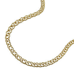 Kædehalskæde 22mm dobbelt rustning 14Kt GULD