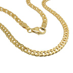 Armbånd 3,7mm Dobbelt Pansring 14K GULD