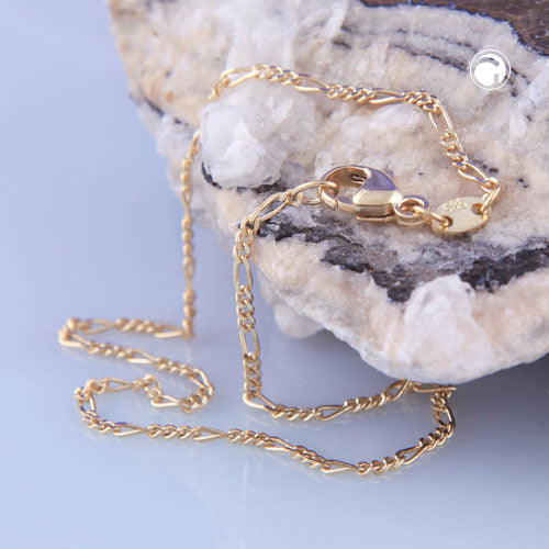 Armbånd 1,4 mm Figaro-kæde 14K GULD