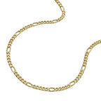 Kæde 1,6 mm Figaro Kæde 9 KT GULD