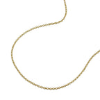 Kæde 0,7 mm tynd ankerkæde 9K GOLD