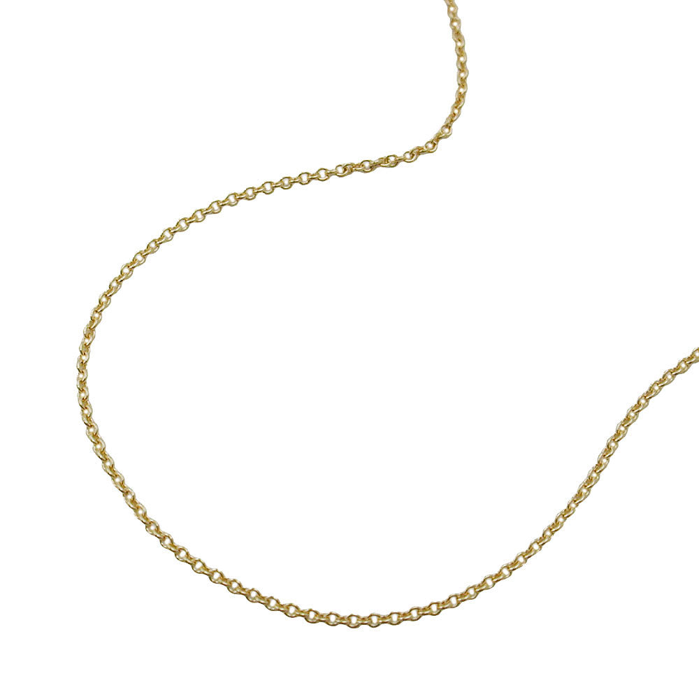 Kæde 0,7 mm tynd ankerkæde 9K GOLD