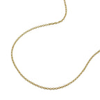 Kæde 0,7 mm tynd ankerkæde 9K GOLD
