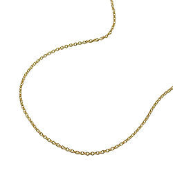 Kæde 0,7 mm tynd ankerkæde 9K GOLD