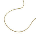 Kæde 1,1 mm ankerkæde rundt 9K GULD