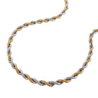 Armbånd 2,8 mm snorkæde bicolor 14K GULD