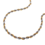 Armbånd 2,8 mm snorkæde bicolor 14K GULD