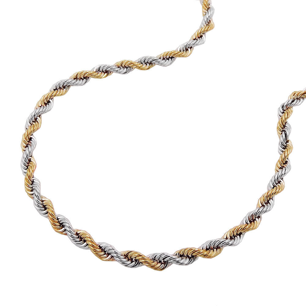 Armbånd 2,8 mm snorkæde bicolor 14K GULD