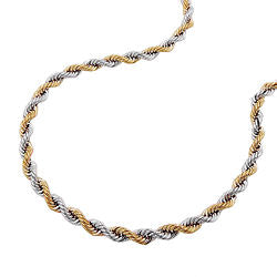 Armbånd 2,8 mm snorkæde bicolor 14K GULD